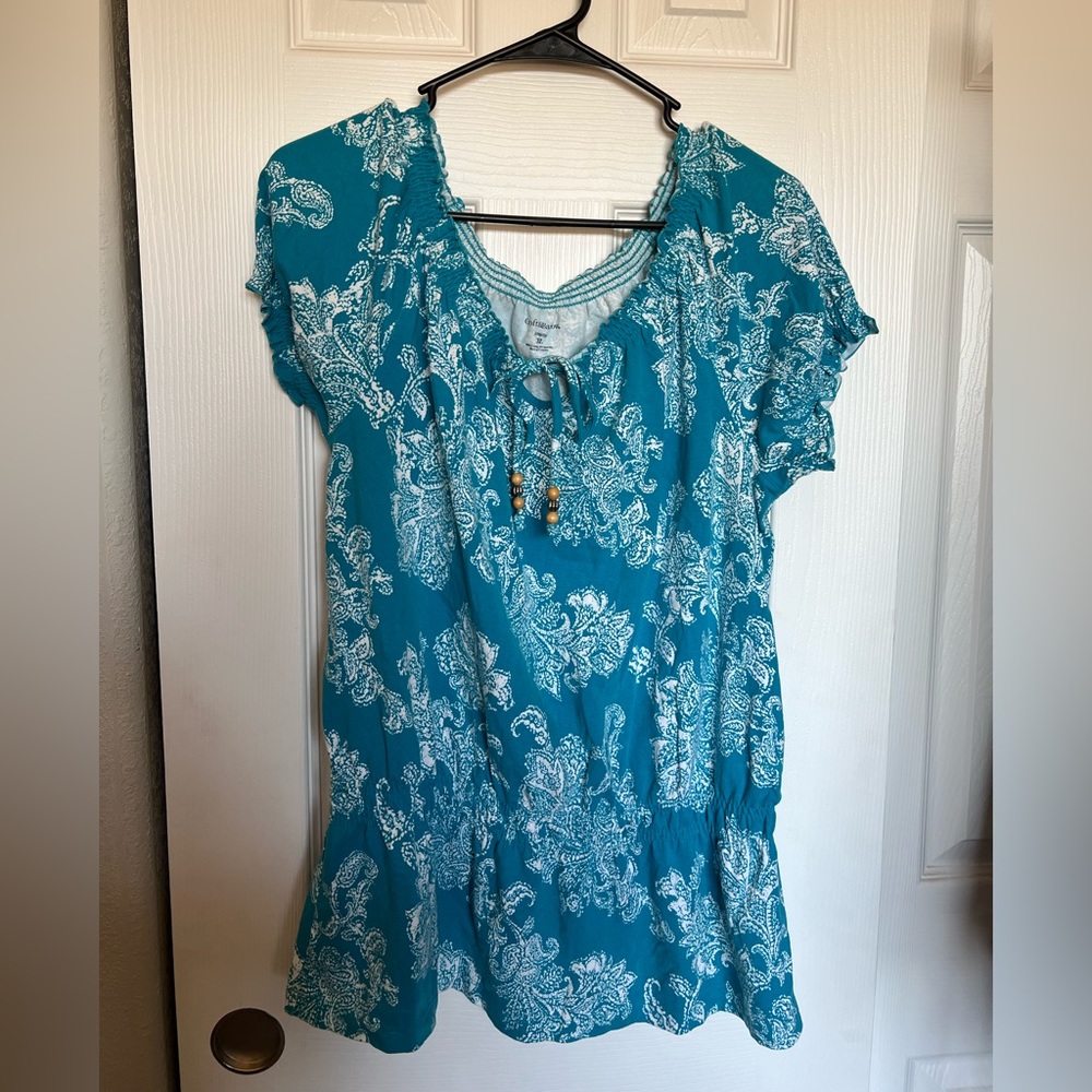 Croft&Barrow tunic paisley top